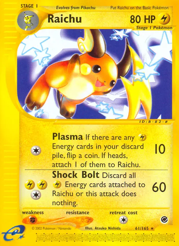 Raichu 61 — Expedition Base Set 61, Normal finish