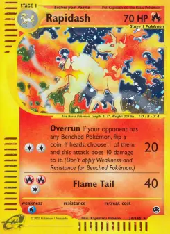 Rapidash 26 — Expedition Base Set
