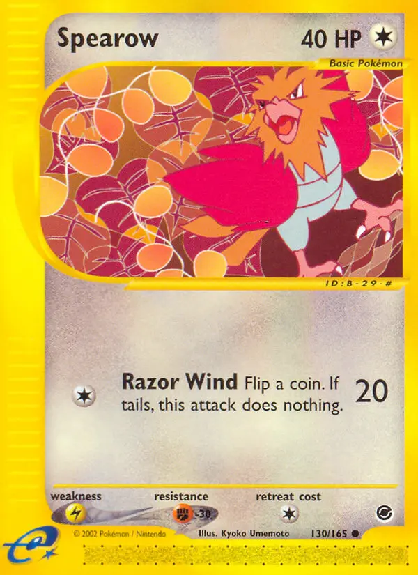 Spearow 130 — Expedition Base Set 130, Normal finish