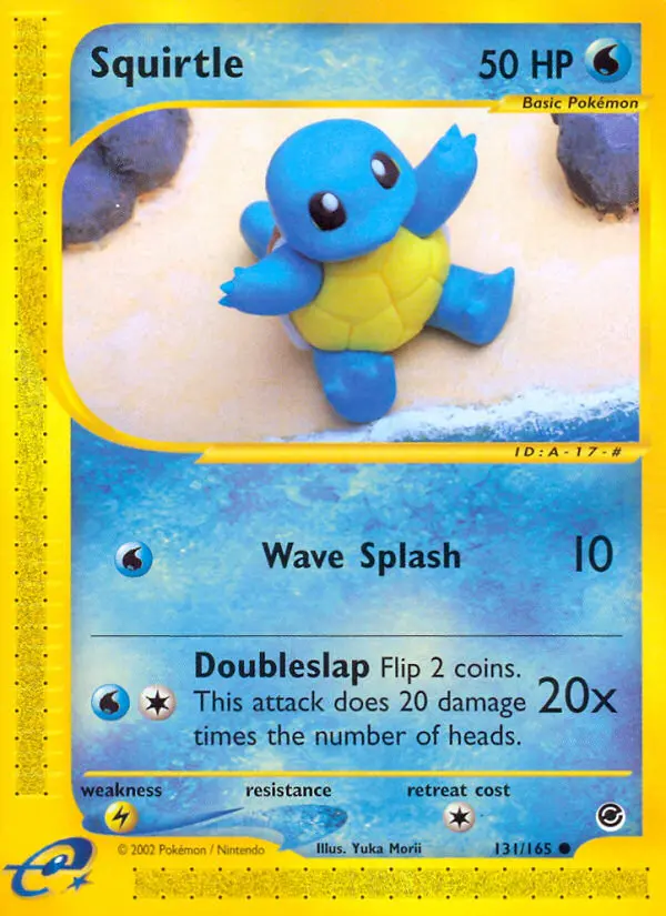 Squirtle 131 card from Expedition Base Set