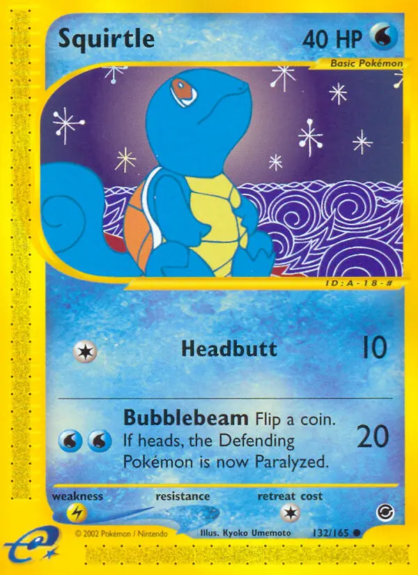 Squirtle 132 — Expedition Base Set 132, Normal finish