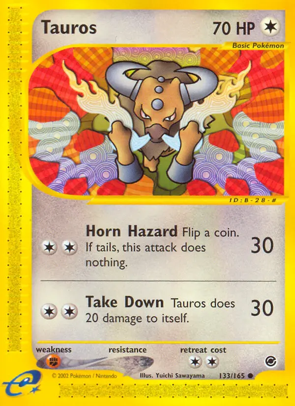 Tauros 133 — Expedition Base Set 133, Normal finish