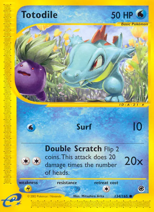 Totodile 134 — Expedition Base Set 134, Normal finish