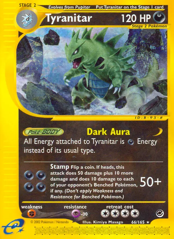 Tyranitar 66 — Expedition Base Set 66, Normal finish