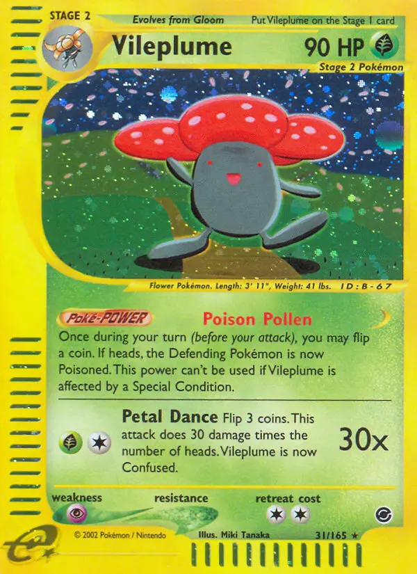 Vileplume 31 — Expedition Base Set 31, Holofoil finish