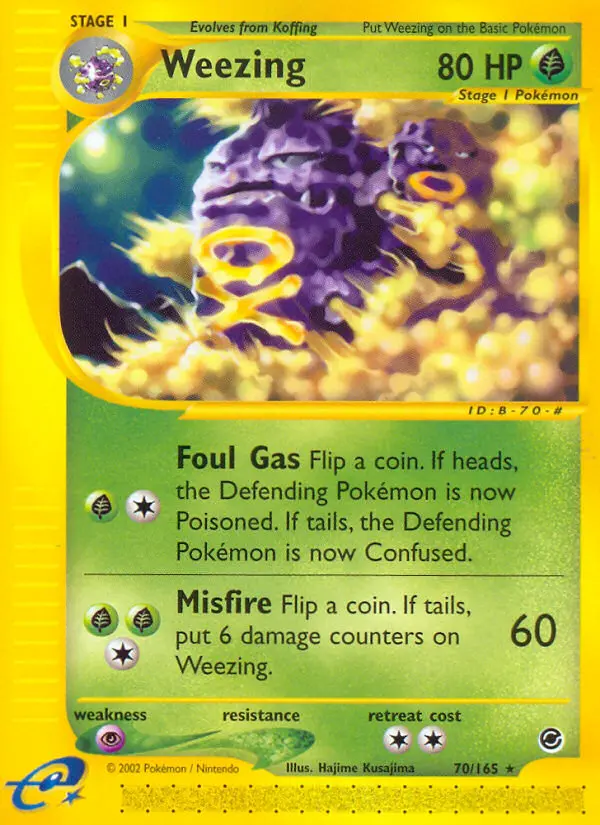 Weezing 70 — Expedition Base Set 70, Normal finish