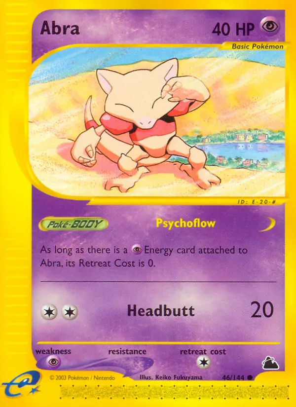 Abra 46 card from Skyridge
