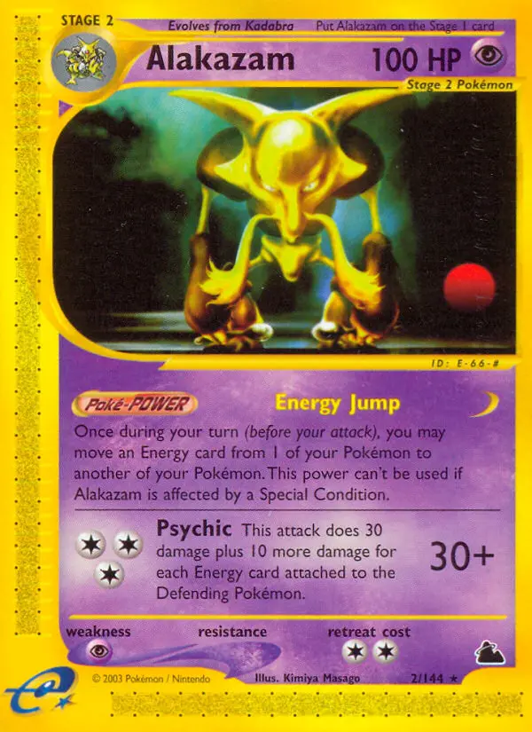 Alakazam 2 card from Skyridge