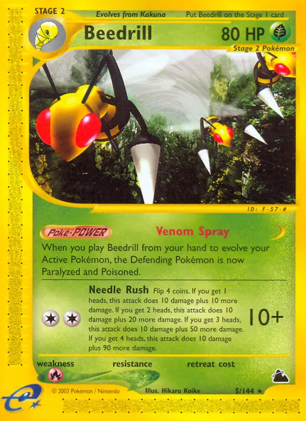 Beedrill 5 — Skyridge 5, Normal finish