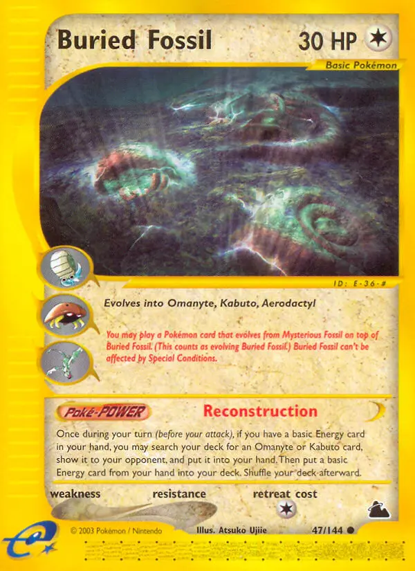 Buried Fossil 47 card from Skyridge