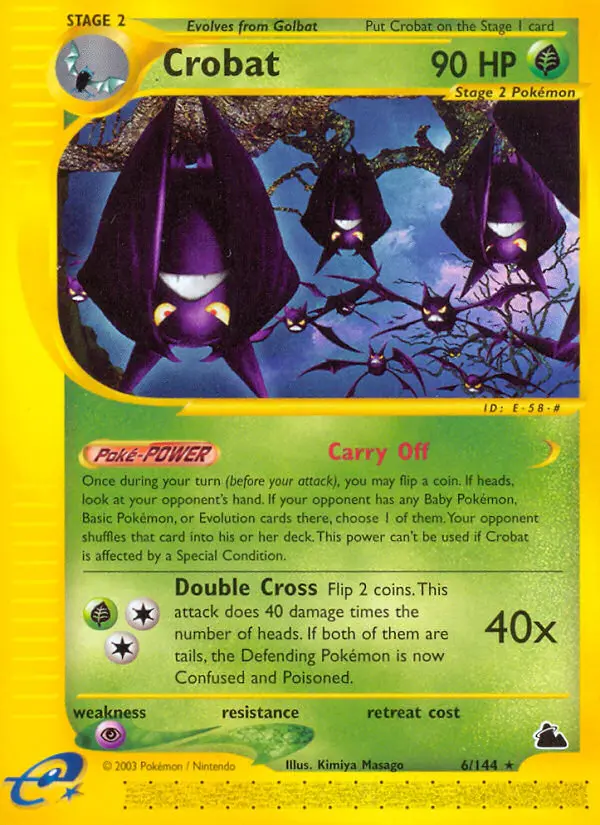 Crobat 6 — Skyridge 6, Normal finish