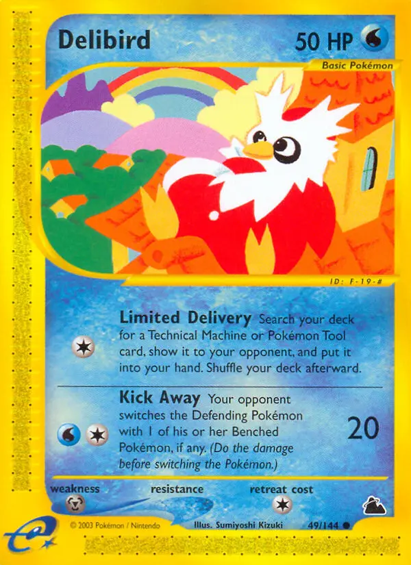 Delibird 49 card from Skyridge