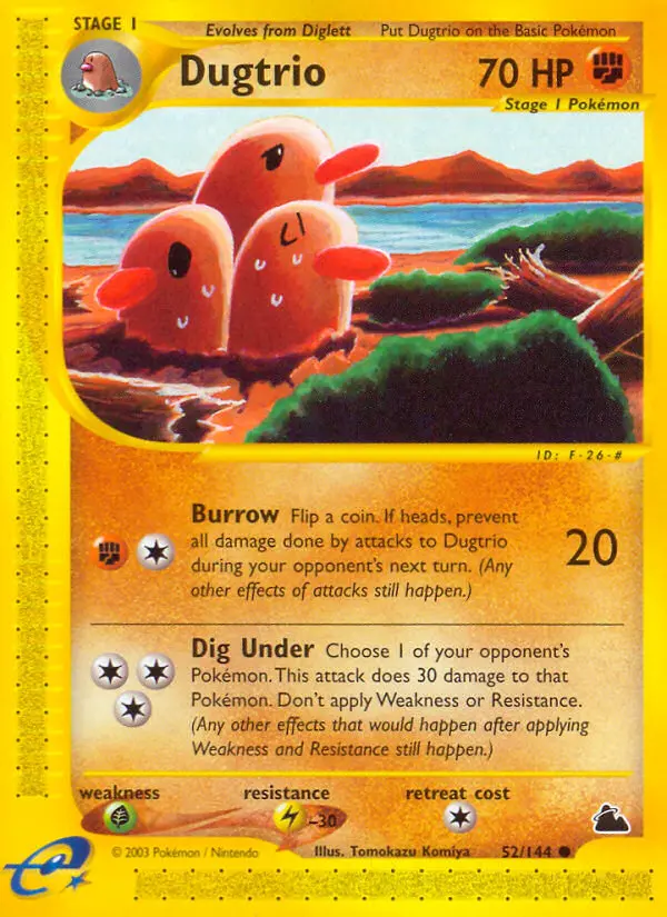 Dugtrio 52 — Skyridge 52, Normal finish