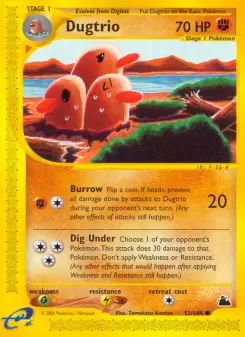 Dugtrio — Skyridge #52