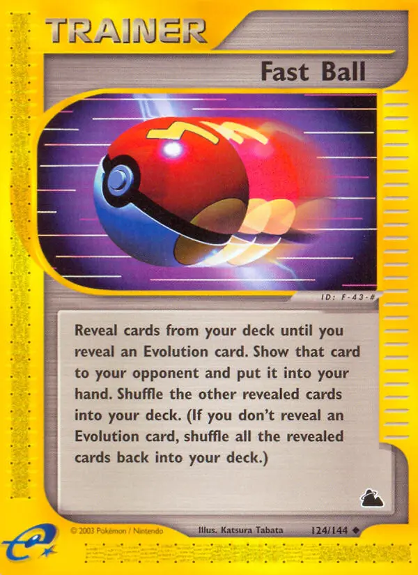 Fast Ball 124 card from Skyridge
