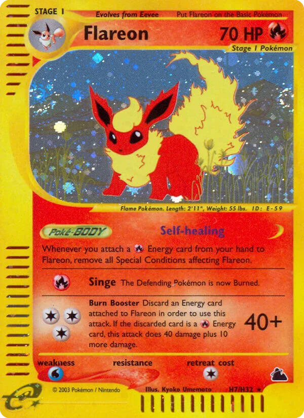 Flareon H7 card from Skyridge