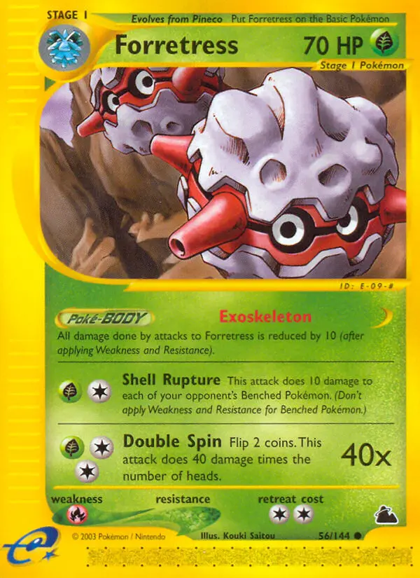 Forretress 56 card from Skyridge