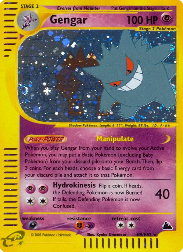 Gengar H9 card from Skyridge