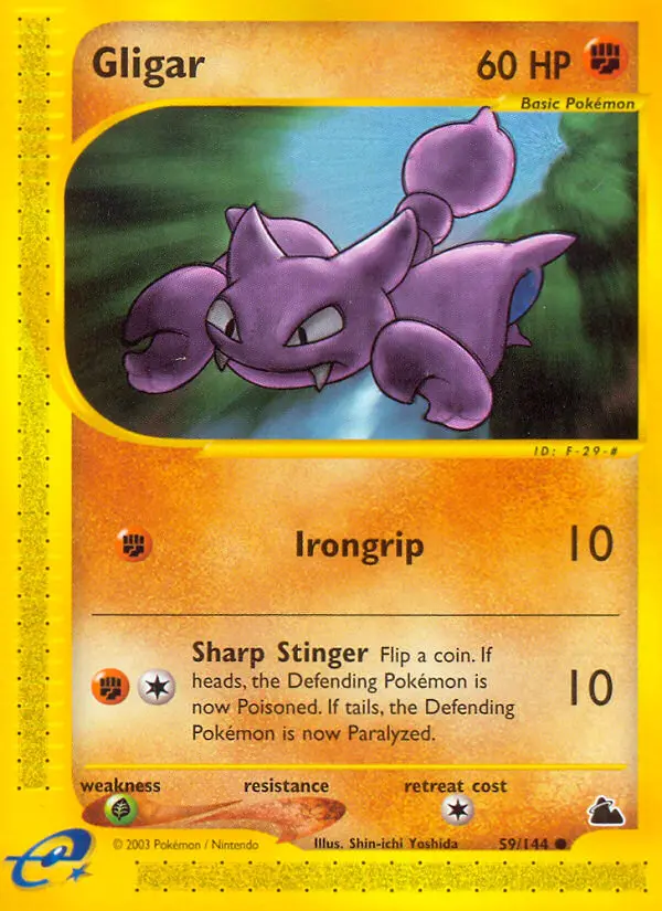 Gligar 59 card from Skyridge