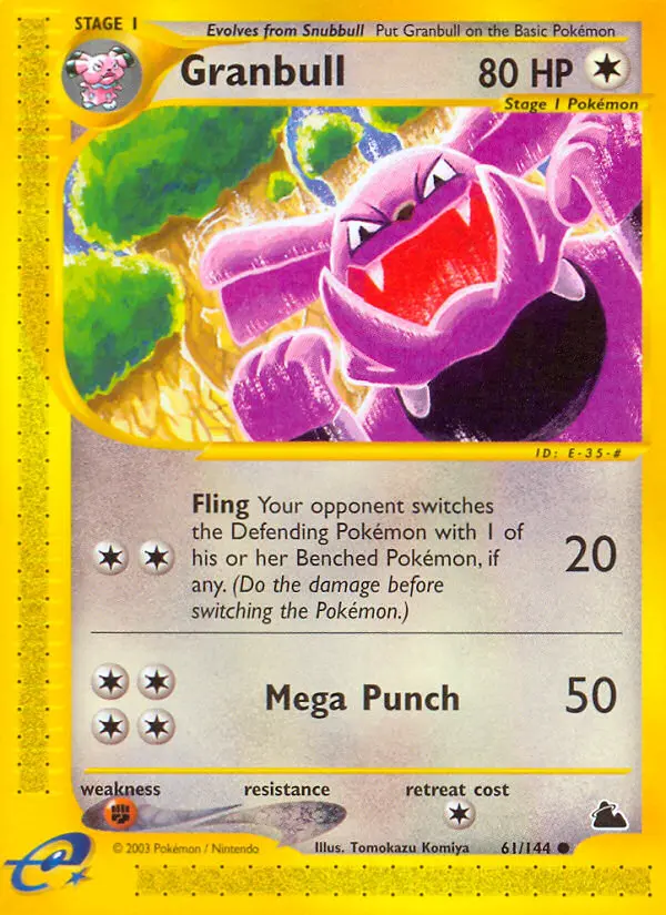 Granbull 61 card from Skyridge