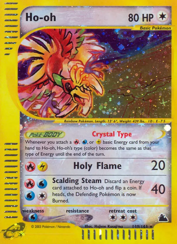 Ho-oh 149 — the most expensive Reverse Holofoil card