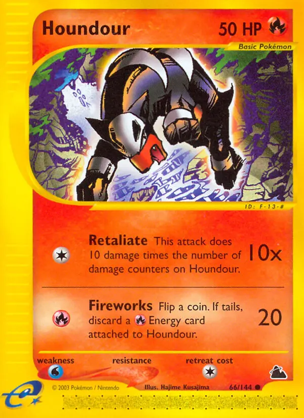 Houndour 66 card from Skyridge