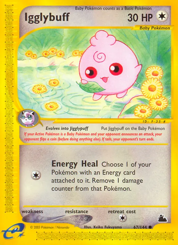 Igglybuff 67 card from Skyridge