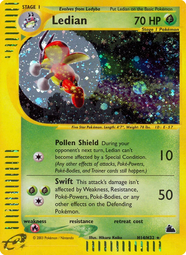 Ledian H14 card from Skyridge
