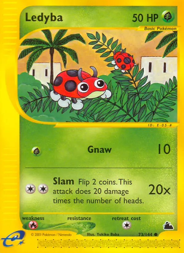 Ledyba 73 card from Skyridge