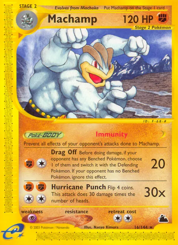 Machamp 16 card from Skyridge