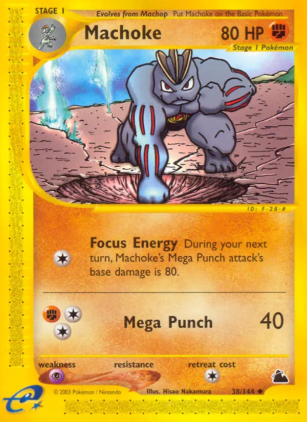 Machoke 38 card from Skyridge