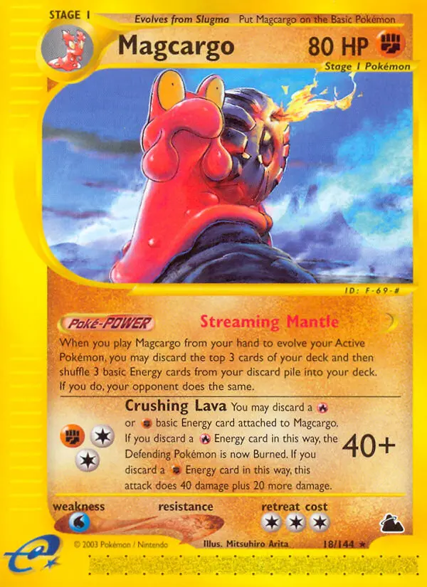 Magcargo 18 card from Skyridge