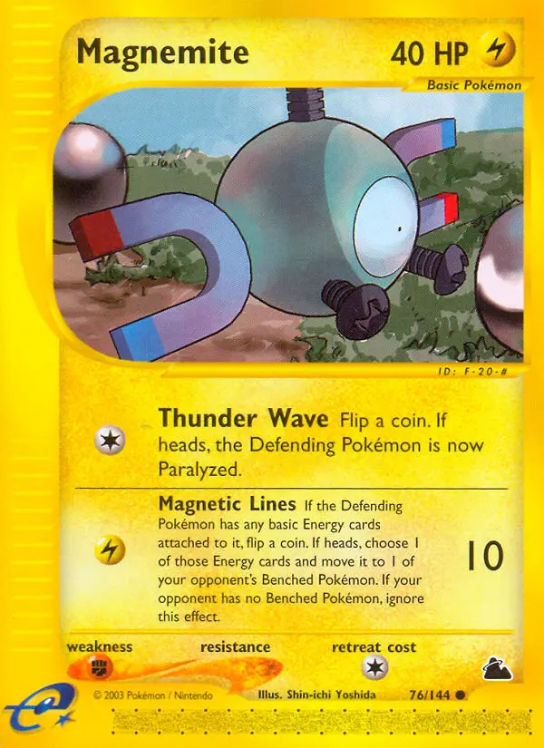 Magnemite 76 card from Skyridge