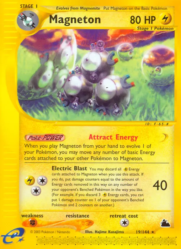 Magneton 19 card from Skyridge