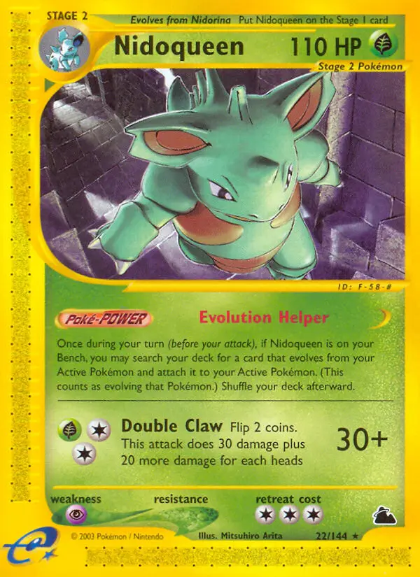 Nidoqueen 22 — Skyridge 22, Normal finish
