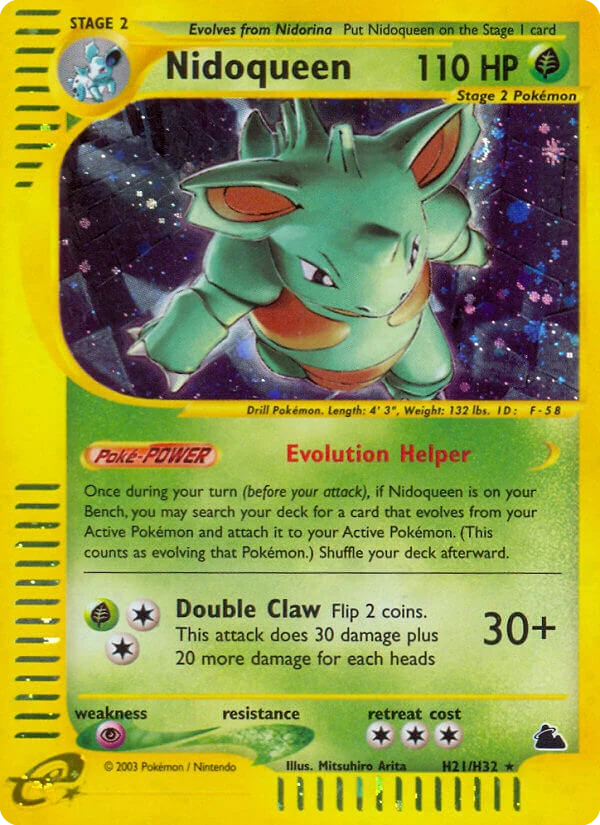 Nidoqueen H21 card from Skyridge