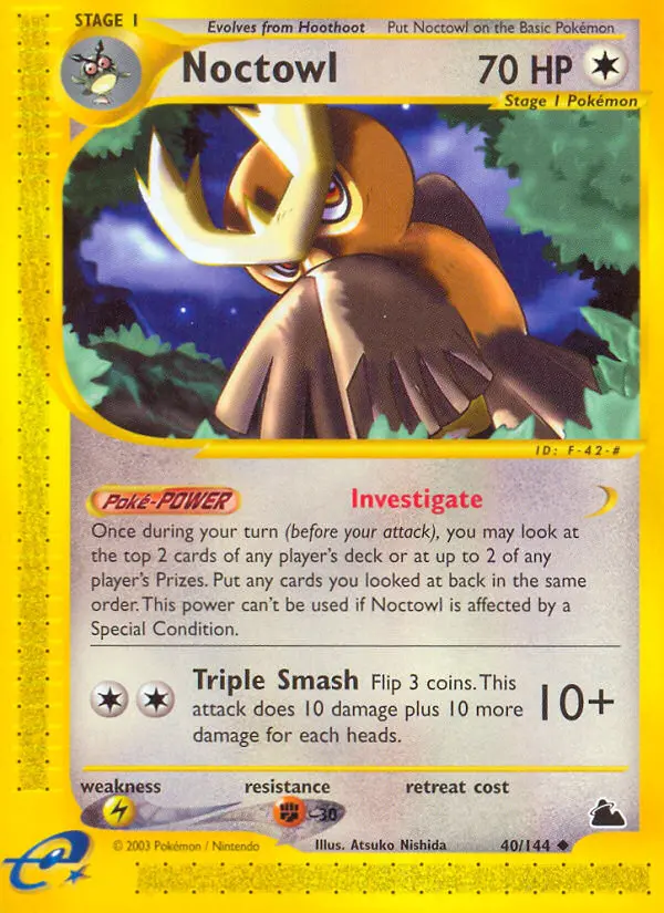 Noctowl 40 card from Skyridge