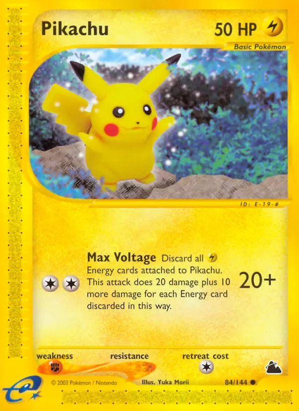 Pikachu 84 — Skyridge 84, Normal finish