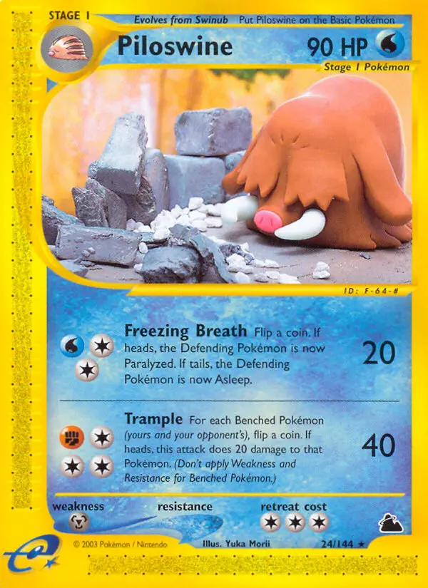 Piloswine 24 card from Skyridge