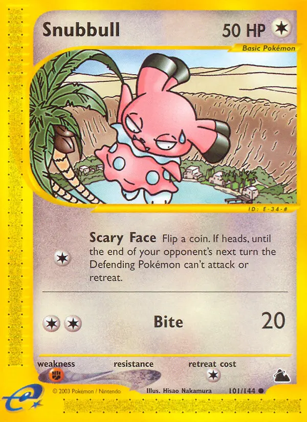 Snubbull 101 card from Skyridge