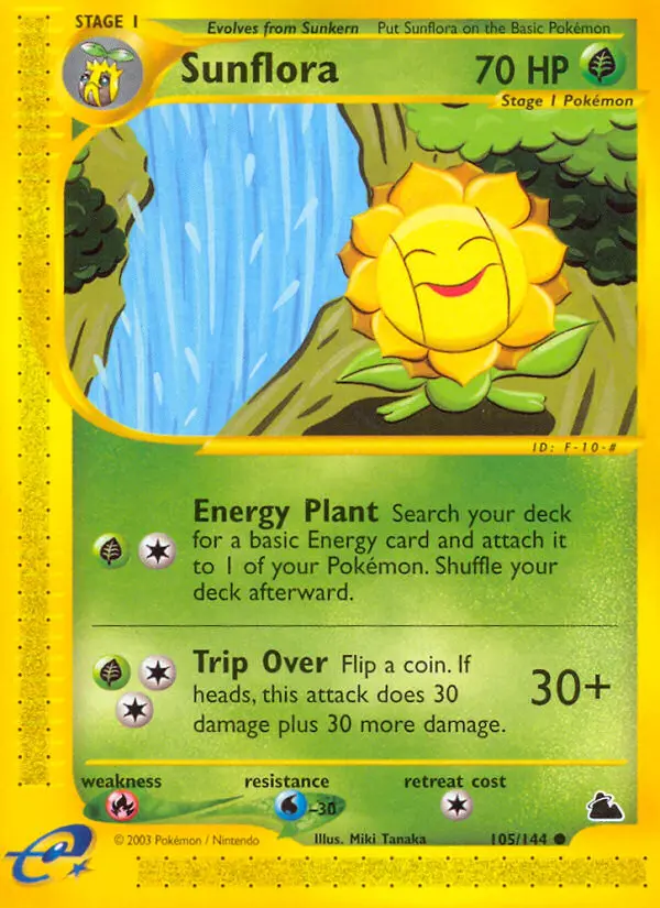 Sunflora 105 card from Skyridge