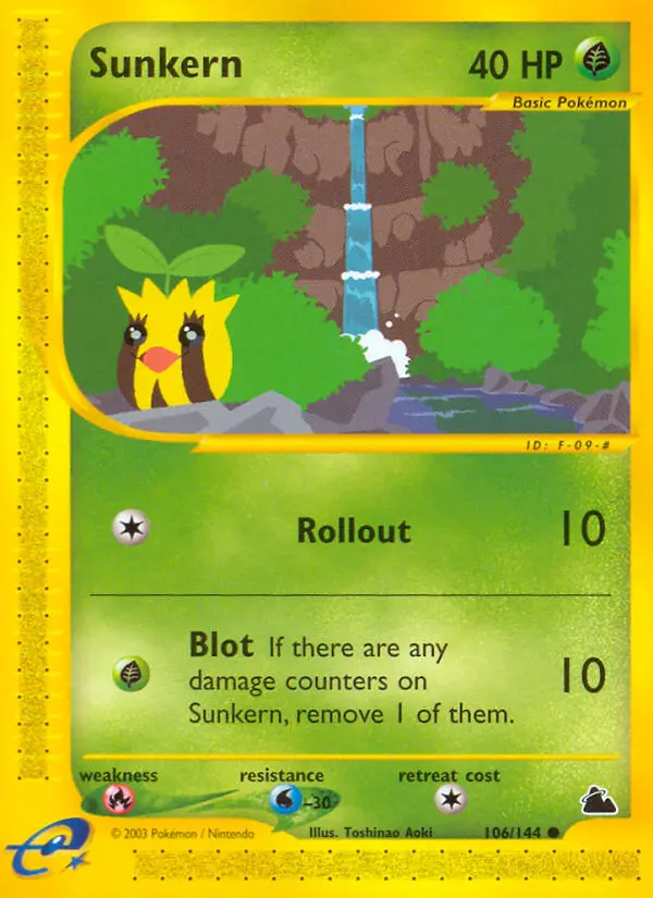 Sunkern 106 — Skyridge 106, Normal finish