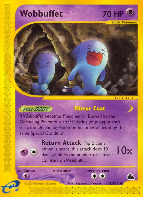 Wobbuffet 45 card from Skyridge