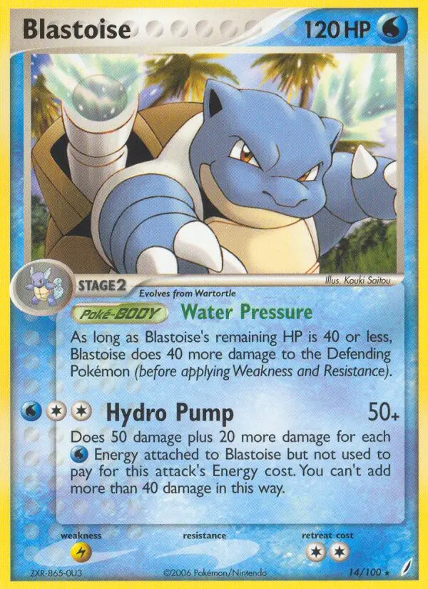 Blastoise 14 — Crystal Guardians 14, Normal finish