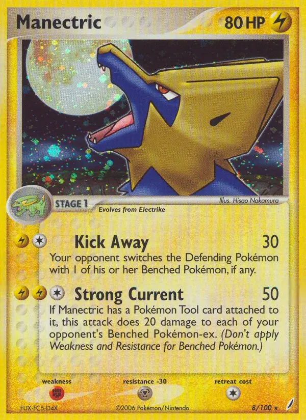 Manectric 8 card from Crystal Guardians