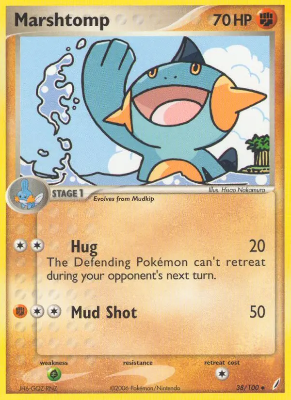 Marshtomp 38 card from Crystal Guardians
