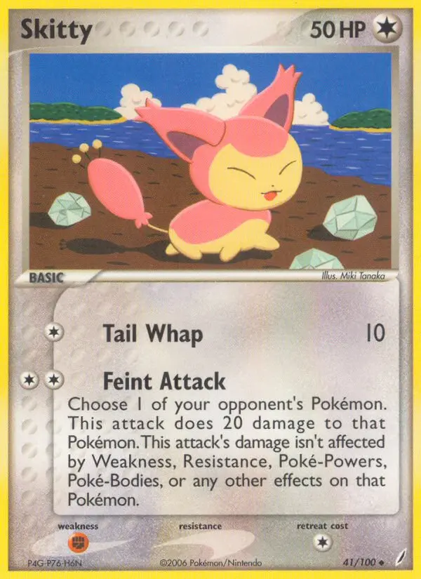 Skitty 41 card from Crystal Guardians
