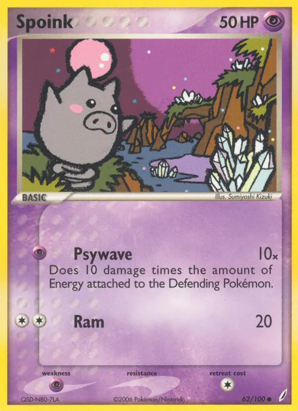 Spoink 62 — Crystal Guardians 62, Normal finish
