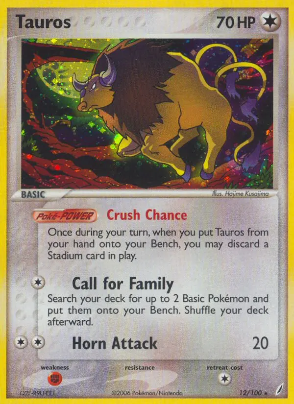 Tauros 12 — Crystal Guardians 12, Holofoil finish