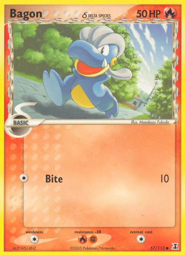 Bagon δ 57 card from Delta Species